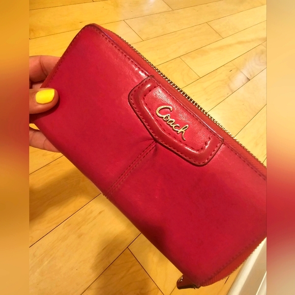 Coach Handbags - COACH HOT PINK WALLET